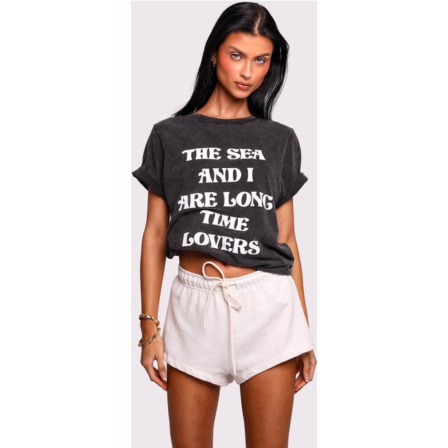 mini shorts de moletom off white Mundo Lolita