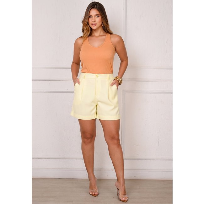 Shorts Ana BBonnie – Alfaiataria Sensorial Amarelo