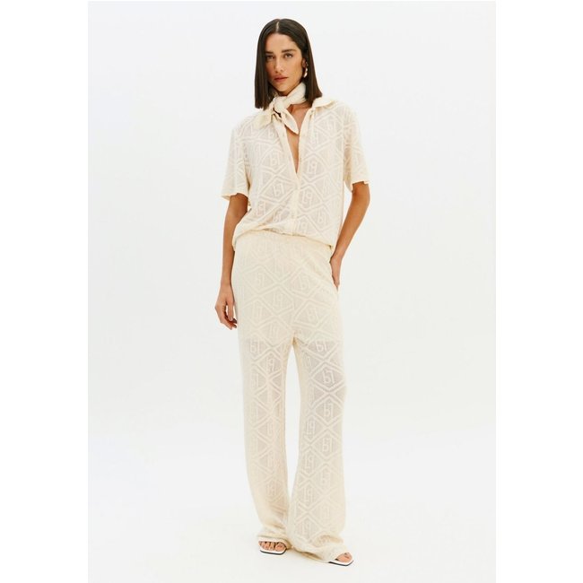 Calça Wide Leg Com Cintura Alta Sport Easy