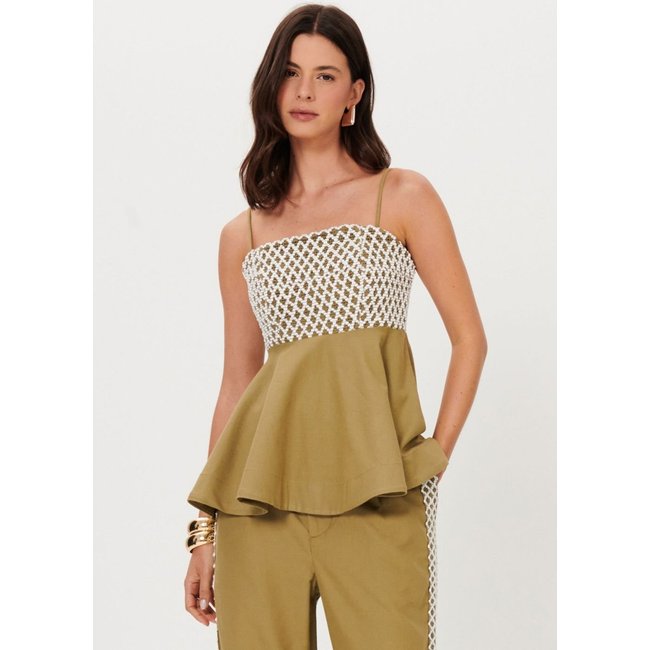 Blusa Bata De Alças Finas Lança Perfume