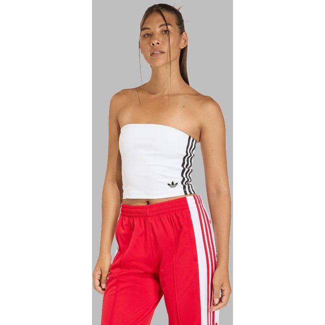 Cropped Feminino adidas Originals Tube 3S Branco