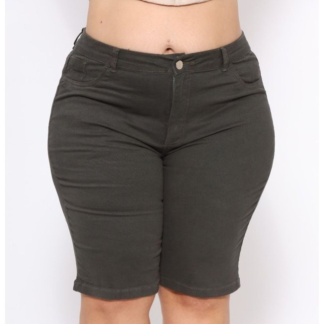 Bermuda Feminina Jeans Loka Plus Size Juliane
