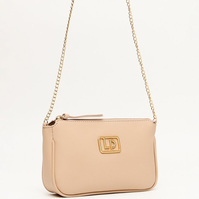 Bolsa Crossbody Lança Perfume Metal Ve25 Bege Feminino