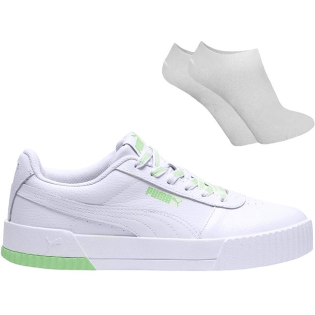 Kit Tênis Puma Carina Logomania Feminino + Par de Meia