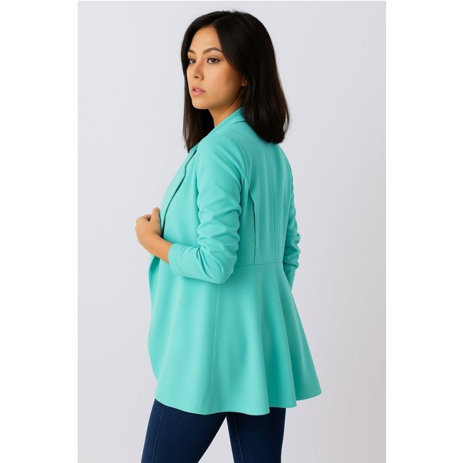 Blazer Feminino D Bell Outlet Fashion Alfaiataria Liso Verde