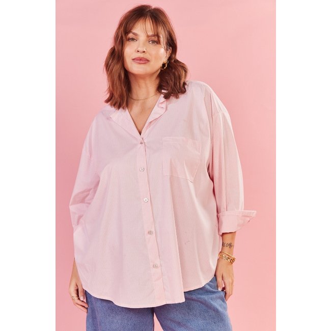 Camisa In Love Sicilia Listrado Rosa