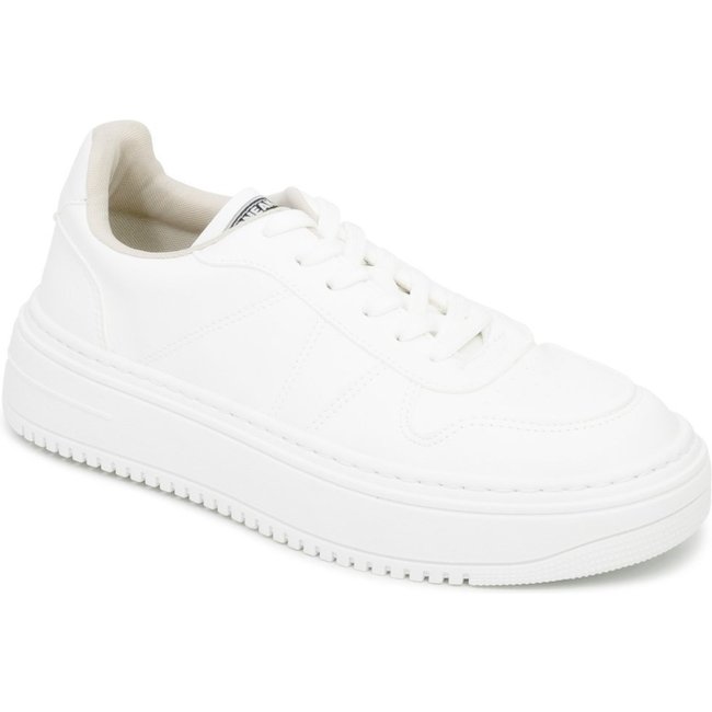 Tênis Feminino Flatform Monochrome Sapato Show 841216255 Sapato Show Branco