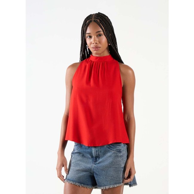 Blusa Comfy Com Gola Alta Colcci CLC Vermelho Temper
