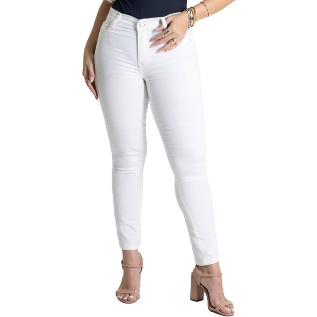 Calça Sarja Sawary Skinny - 278678 - Bege - Sawary