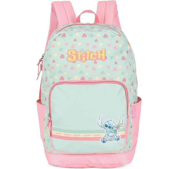 Infantil - Mochila de Costas Média Stitch Disney Verde