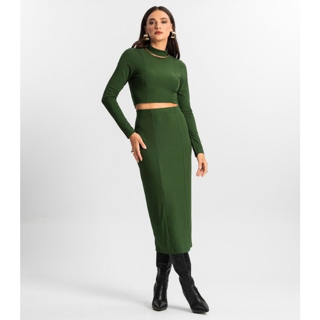 Conjunto de Blusa Com Saia Endless Verde