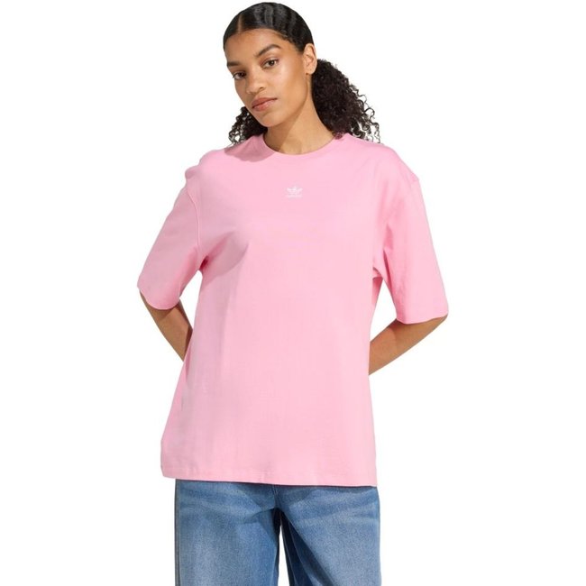 Camiseta Boyfriend Essentials adidas Originals Rosa