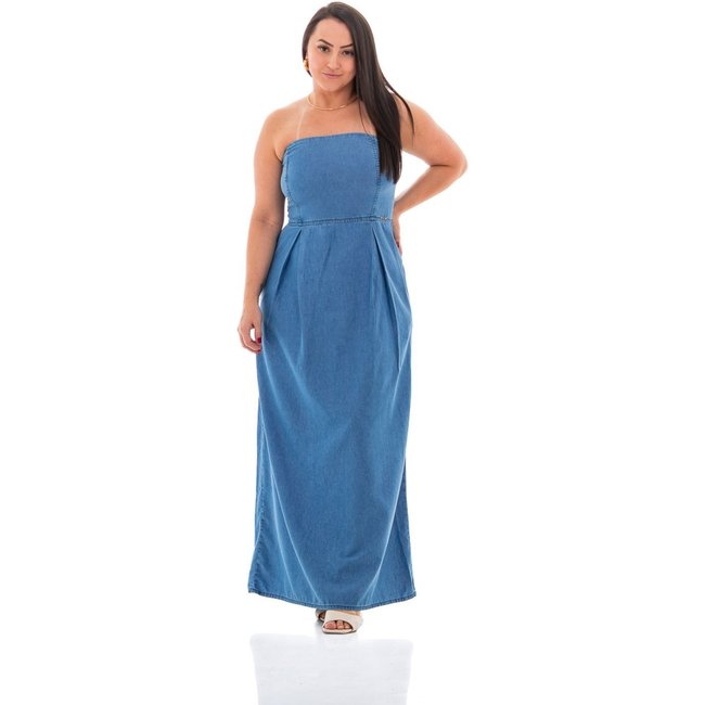 Vestido Jeans Feminino Arauto Tomara Que Caia