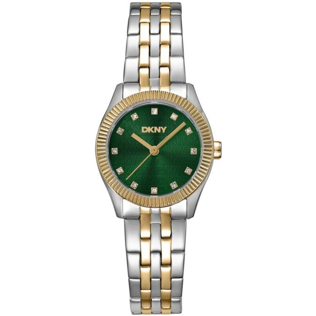 Relógio Feminino DKNY Crosswalk Bicolor Mostrador Verde Donna Karan Donna Karan