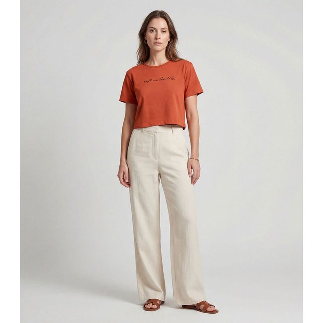 Blusa Feminina em Molecotton Viscose Infinita Cor Laranja