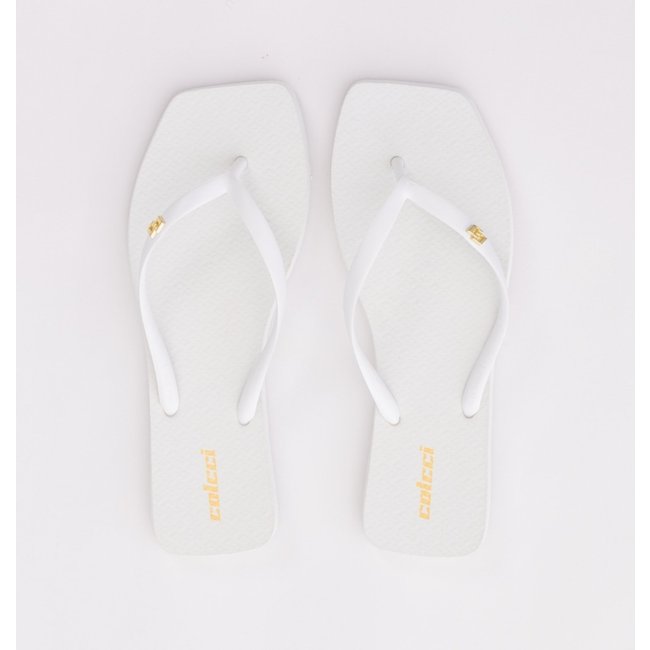 Chinelo Feminino Colcci Metal Branco