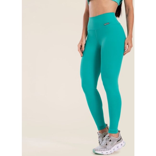 Legging Basics Verde Enseada Poliamida Donna Carioca