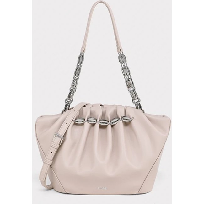 Bolsa Aurora Fiore Milano Off White