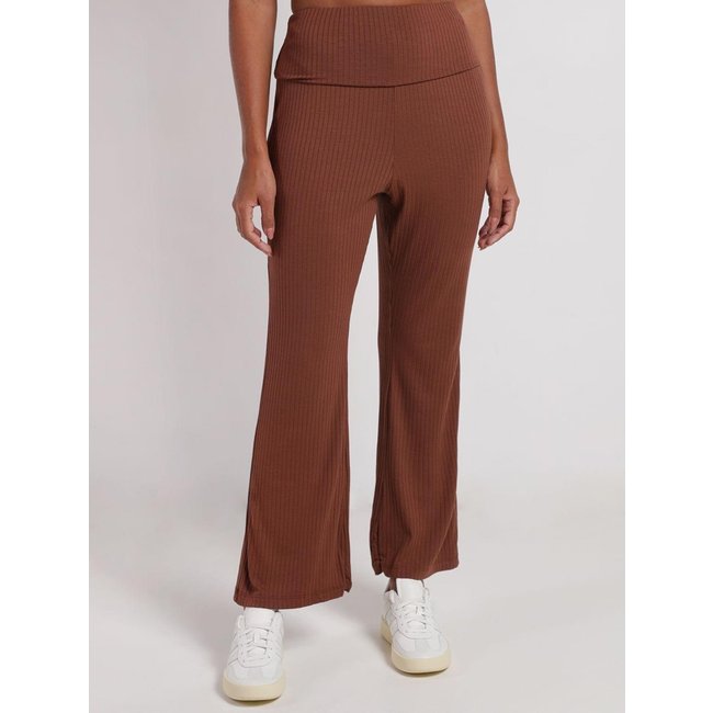 Calça Canelada Autentique Feminina MARROM