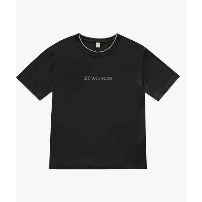 Blusa Feminia Viscotorcion Rovitex Preto
