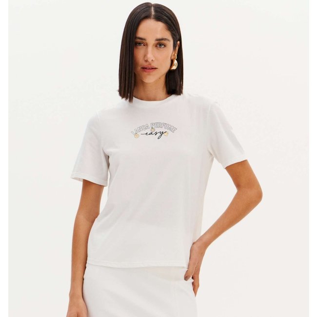 Camiseta Easy Lança Perfume Classic Ve26 Off White Feminino