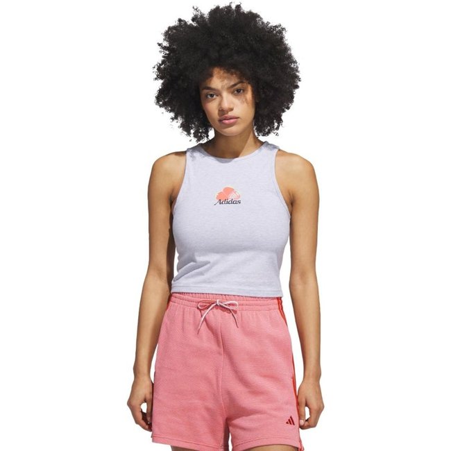 Camiseta Gráfica de Mercado de Agricultores adidas Sportswear Cinza