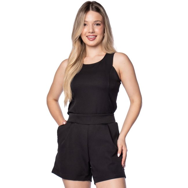 Conjunto Feminino Habana Regata e Short Preto