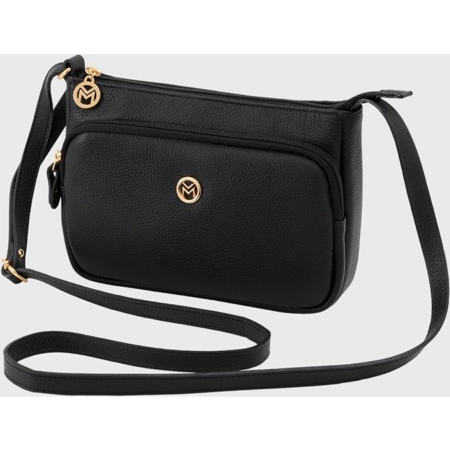 Bolsa Transversal Couro Mariart Rosalina Preta