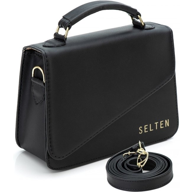 Bolsa Pequena Feminina de Mão e Tiracolo Bolsinha Transversal Clutch Mini Bag Preta