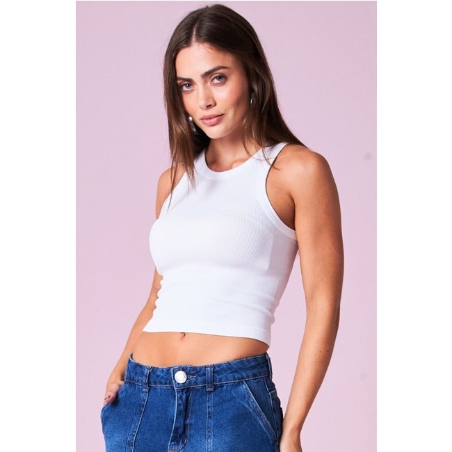 Regata Feminina Canelada Planet Girls Branco