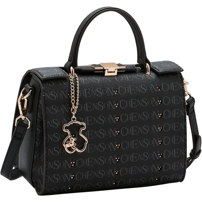 Bolsa Feminina Chenson Cristal Monograma 3485401 Preto