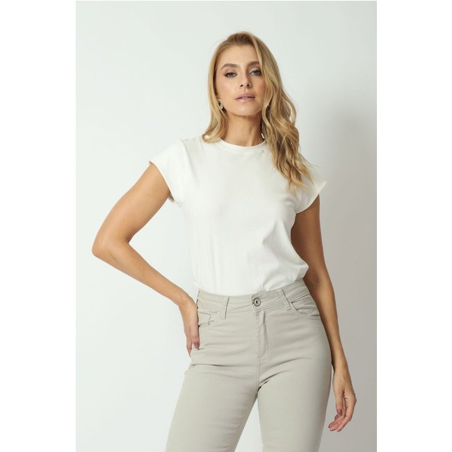 Blusa Manga Diferenciada Off White M Gazzy