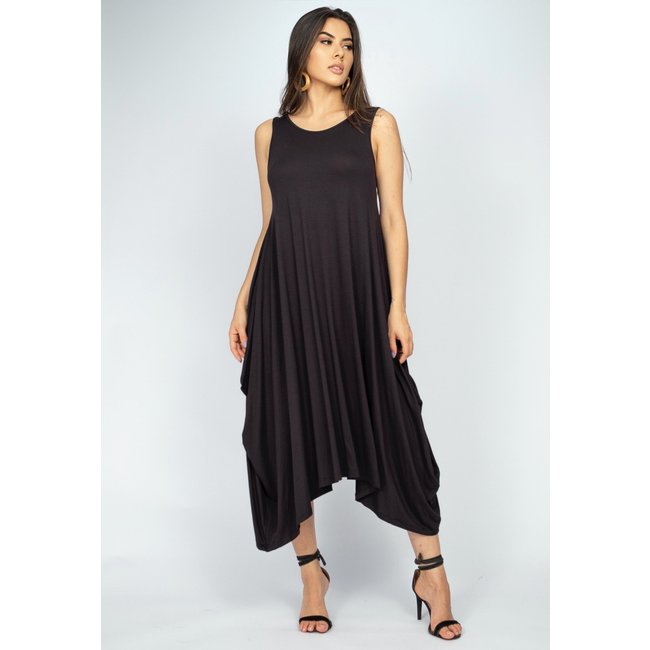 Vestido Saruel Regata Amazonia Vital Malha Preto