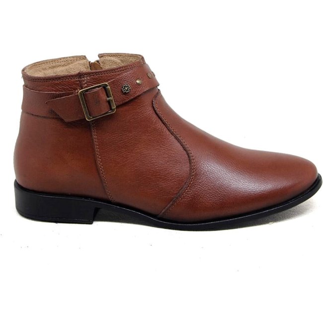 Bota Luna Couro Mogno - LUN026