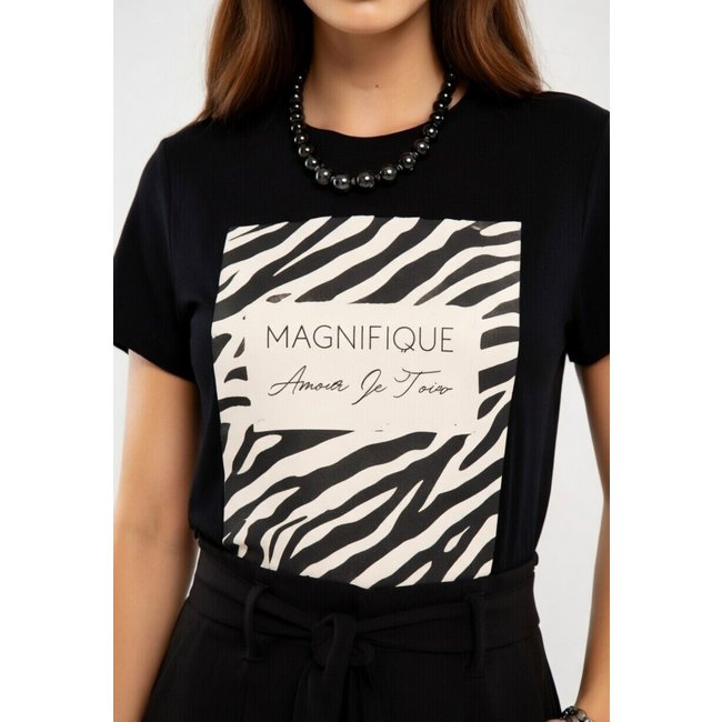 Camiseta D Bell Outlet Fashion Magnifique Preto