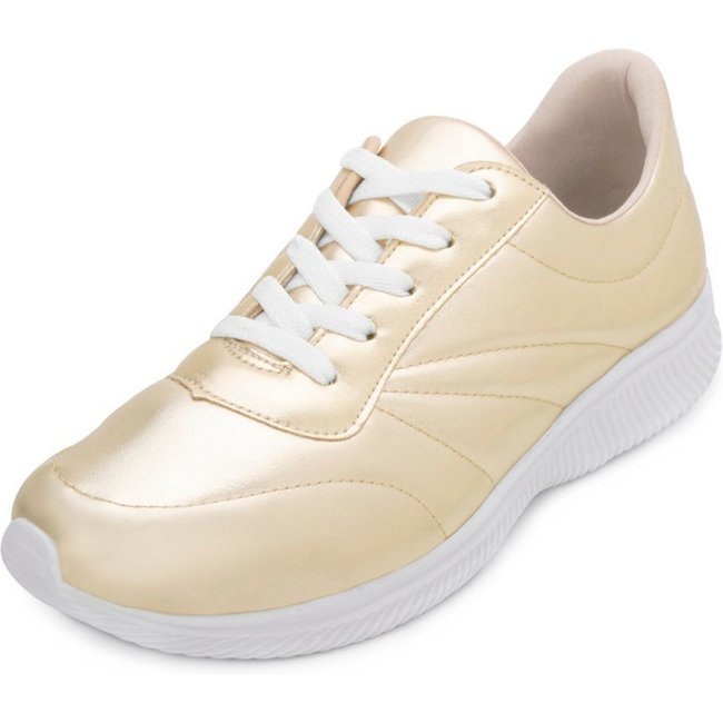 Tênis Sense Joy NJ11 Dourado-Branco