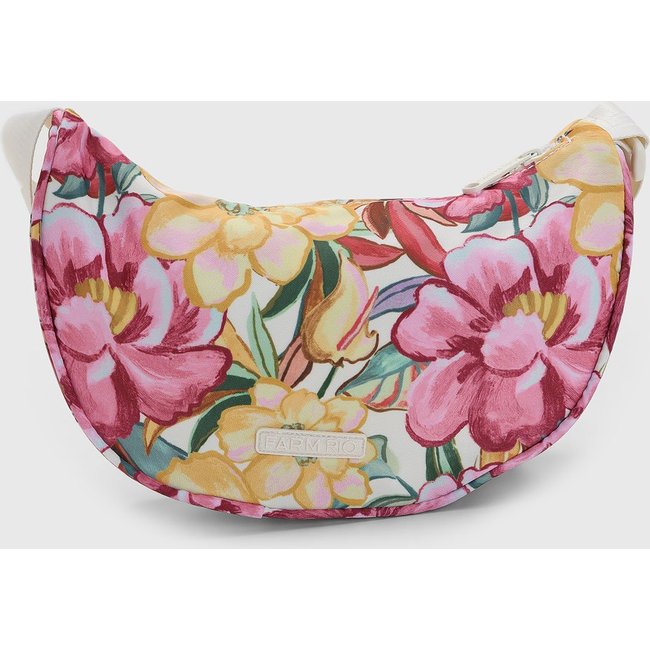 Bolsa Feminina FARM Média Estampa Rio Folhagem Branca