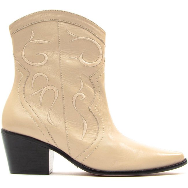 Bota Western Couro Creme Cecconello 2146005-3
