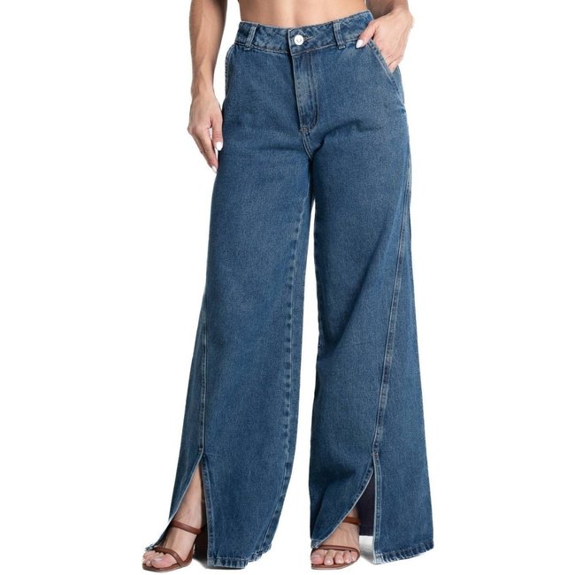 Calça Jeans Sawary Wide Leg - 281716 - Azul - Sawary