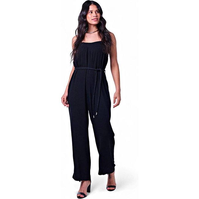 Macacão Feminino com Alça Preto Incolor
