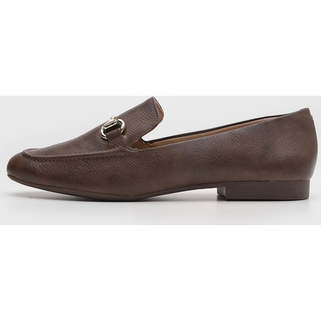 Mocassim Feminino Anacapri Detalhe Metálico Marrom