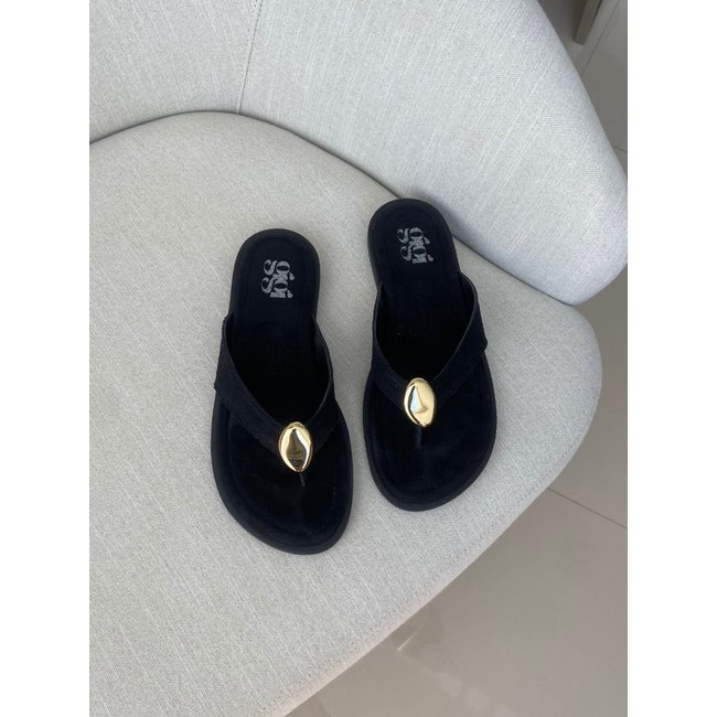 Chinelo Feminino GIGI Camurça Preto