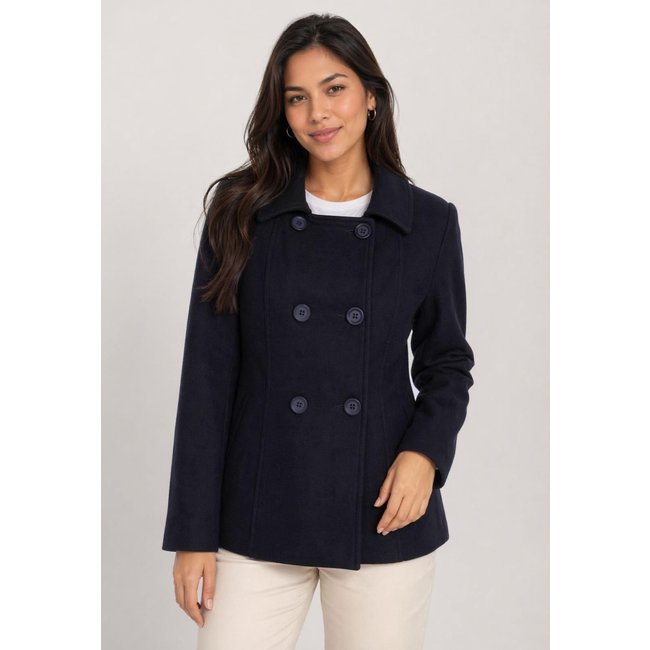 Casaco Feminino Facinelli Lã Batida Preto