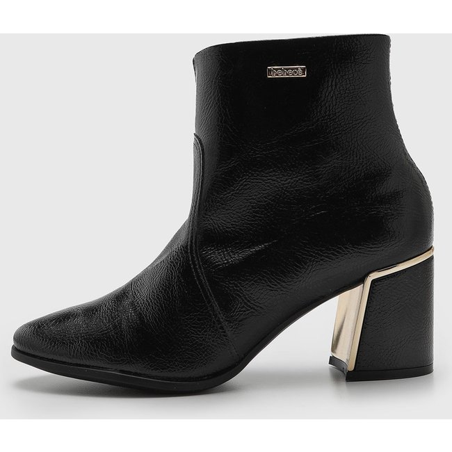 Bota Feminina cê Cano Baixo Preta