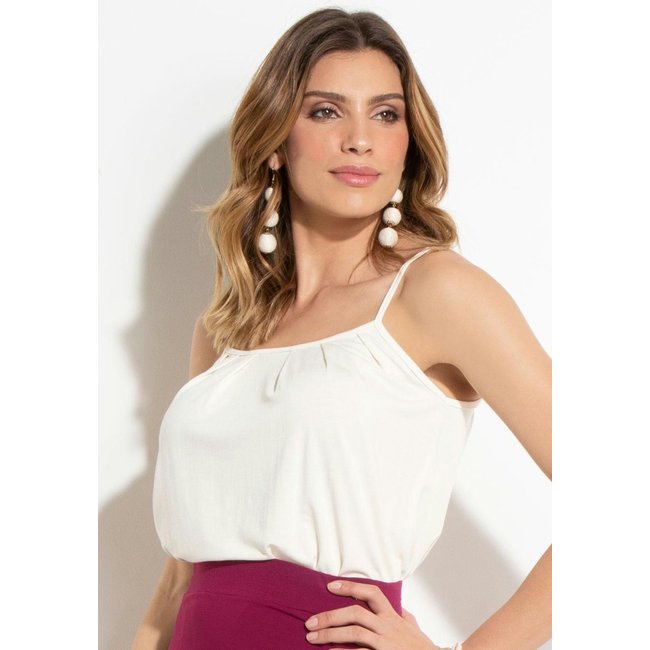 Blusa De Alça Branco Quintess
