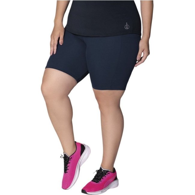 Bermuda Selene Plus Size Feminina - Azul Marinho - selene