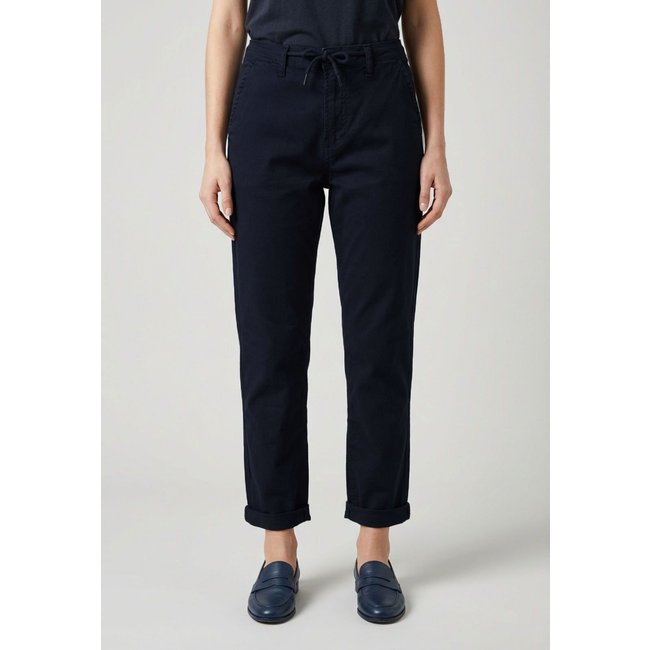 Calça Feminina Calvin Klein Jeans Cropped Reta Azul Marinho