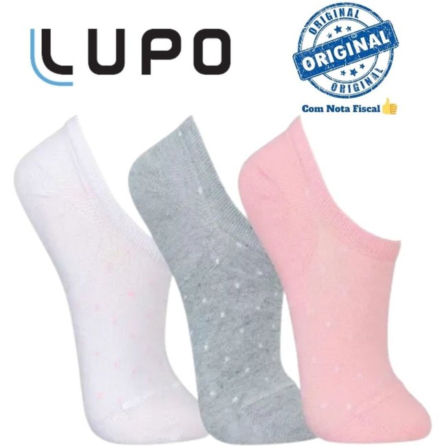 Kit 3 Pares Meias Qualidade Lupo Sport Soquete Femininas
