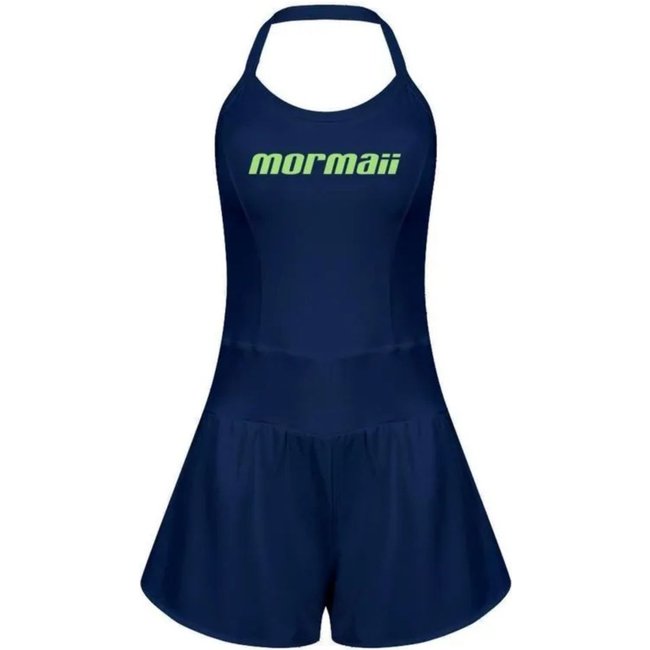 Macaquinho Com Shorts Frente Única Beach Sports Azul Marinho