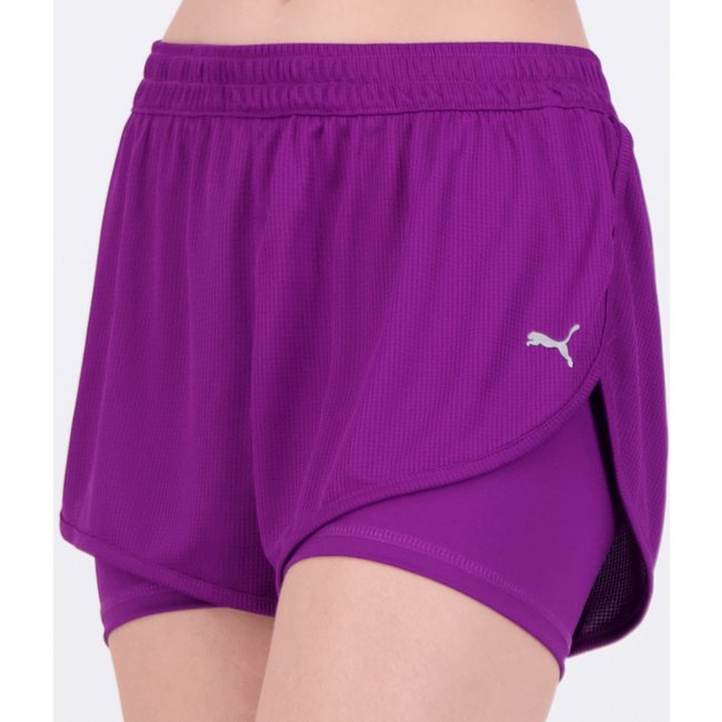 Shorts Puma 2 In 1 Feminino Roxo
